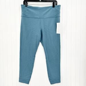 Athleta Legging Womens XL Elation Pirouette 7/8 Tight Blue Stretch Active NEW